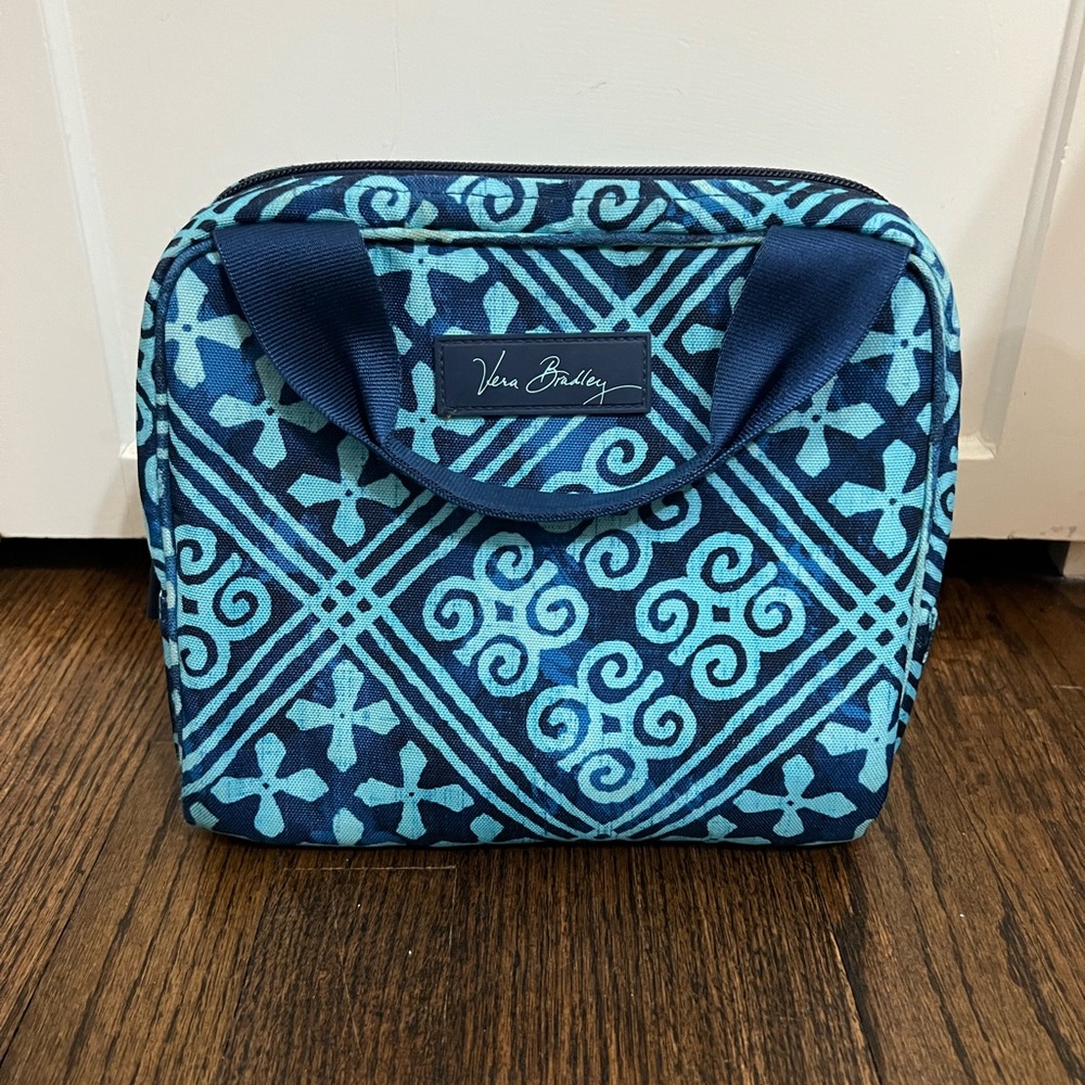 Vera Bradley Blue Patterned Women's Lunch Box